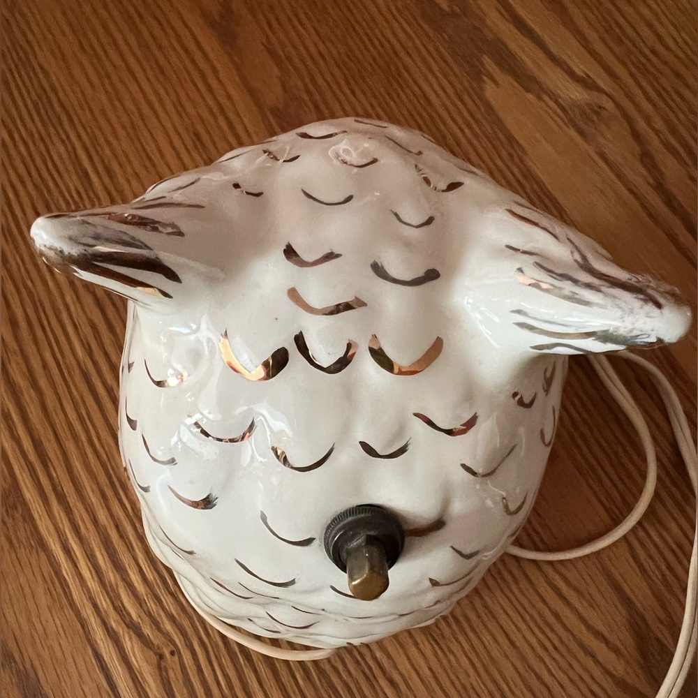 Vintage Handmade Ceramic Hoot Owl Nightlight With Switch 🦉 - Picture 5 of 16